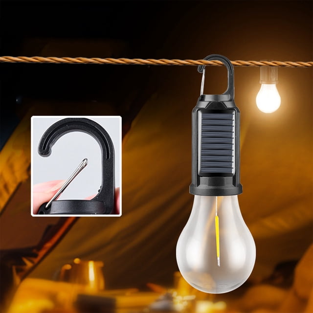 TIMIFIS Solar Light Led Camping Lantern USB Rechargeable Outdoor Tent Lights For Camping Hanging Light Bulbs With Clip Hook Camping Flash New Home Essentials
