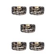 thumbnail image 2 of QualitChoice Bracelet Multi-layers Magnetic Buckle Leather Multi-colored Leopard Print Valentines Day Gifts Bracelets Hand Jewelry Light Brown 5Set, 2 of 6