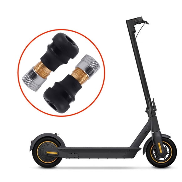 Allume 3 Pcs Valve d'Air Sans Chambre à Vide pour Pneus Nine bot Max G30 Trottinette Électrique Segway Noir
