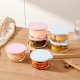 thumbnail image 1 of Cagogo under $5 2Pcs Glass Storage Bowl, Glass Food Storage Container, Small Airtight Container, Sealed Glass Bowl, Mini Food Container, Leak Proof Glass Container, Refrigerator Storage Container, 1 of 9