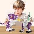thumbnail image 2 of C Childrens Dinosaur Robot Toy With Dual Modes Alloy Construction Figure Assembly Kit Simulation Ornament Display Box Gift For Kids Over 4 Years, 2 of 8