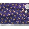 thumbnail image 2 of Soimoi Blue Poly Georgette Fabric Waves & Fish Ocean Print Fabric by Yard 42 Inch Wide, 2 of 3