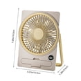 thumbnail image 3 of Portable 5-Speed Hanging Card Fan with Large Battery and Phone Holder, Desktop Wall Mount Cooling Fan for Office Home and Personal Use, 3 of 6