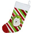 thumbnail image 2 of Carolines Treasures CK4093CS Japanese Spitz Christmas Candy Stripe Christmas Stocking, 2 of 2