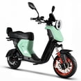 thumbnail image 1 of EMMO Maknak - Long Range Scooter Ebike - Step Thru - Removable 72V Lithium Battery - Two Seater - 105 km Range - Aqua Frost, 1 of 12