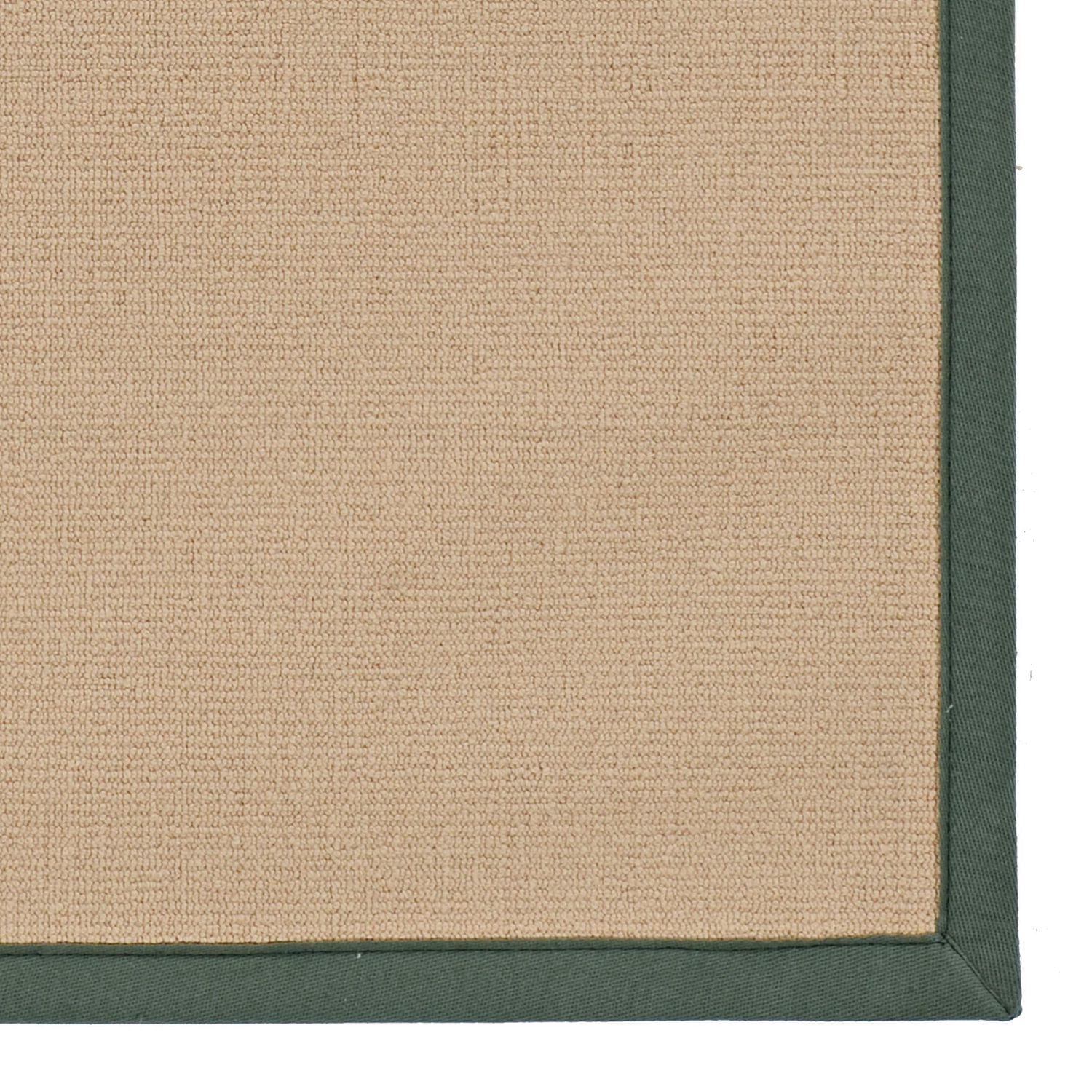 Tapis de couloir Athena sisal et vert 2 pi 6 po x 8 pi