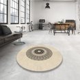 thumbnail image 4 of Ahgly Company Machine Washable Indoor Rectangle Transitional Moccasin Beige Area Rugs, 2' x 5', 4 of 7