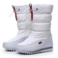 thumbnail image 2 of Kcodviy Women's Winter Solid Color Womens Snow Boots Thick Soled and Fleece Snow Boots Womens Size 9 Protective Snow Boots Slip Snow Boots for Women on Boots, 2 of 7