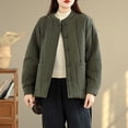 thumbnail image 4 of Fall/Winter Saving! srobpty Women's Long Sleeve Puffer Jacket, Versatile Casual Thicker Jacket Green, M, 4 of 4