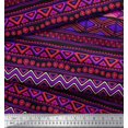 thumbnail image 3 of Soimoi Silk Fabric Aztec Geometric Print Sewing Fabric Yard 42 Inch Wide, 3 of 3
