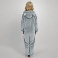 thumbnail image 4 of Pyjama d'Hiver pour Filles Combinaison à Capuche à Manches Longues pour Filles Pyjama Uni pour Chaleur Hivernale Décontractée Combinaison à Manches Longues, 4 of 6