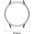 thumbnail image 2 of Screen Protector Case Intended for Samsung Galaxy Watch 5 Pro 45mm Screen Protector Tempered Glass Anti-Scratch for Galaxy Watch 5 Pro Smartwatch [2.5D 9H Hardness] (Silver), 2 of 8