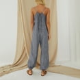 thumbnail image 3 of ZANZEA Womens Jumpsuits Stripe Design Pocket Ankle Length Overalls Rompers Loose Playsuit, 3 of 4