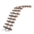 thumbnail image 3 of Hamster Wooden Ladder, Flexible Bendable Wooden Ladder Bridge With Beads For Small Pets, 3 of 8