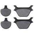 thumbnail image 1 of KMG Front + Rear Brake Pads Compatible with 1987-1999 Harley Davidson Sportster - Non-Metallic Organic NAO Brake Pads Set, 1 of 4