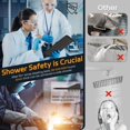 thumbnail image 3 of SR SUN RISE ORB Square Rainfall Shower Head and Handle Set Wall Mounted Shower Fixtures Metal Shower Faucet Trim Repair Kits (With Shower Valve) 10 Inches, 3 of 5