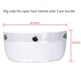 thumbnail image 3 of Universal 3 Snap-Button Visor Flip Up Wind Shield for Open Face Motorcycle Helmet, 3 of 8