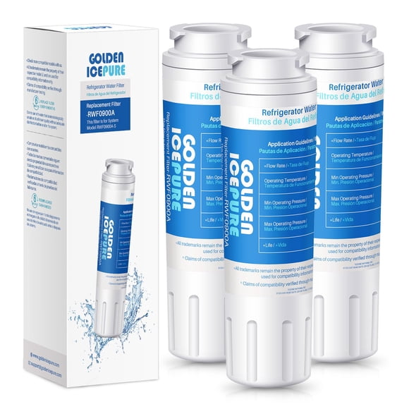 GOLDEN ICEPURE RWF0900A Replacement for MAYTAG UKF8001, Whirlpool Filter 4 EveryDrop EDR4RXD1, KRFC300ESS01, 46-9006, PUR Puriclean II Repl