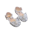 thumbnail image 2 of LSLJS Girls' Sandals Bow Princess Shoes Baby Soft Sole Bright Diamond Dance Performance Shoes, Girl's Sandals, 2 of 6