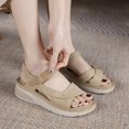 thumbnail image 4 of Women's Comfortable Wedge Sandals with Velcro Strap Foot Fashion, 4 of 5