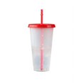 thumbnail image 1 of Color Changing Tumbler with Lids and Straw Reusable for Cold/Hot Drink Confetti Pattern Cup for Adults & Kids, 1 of 2