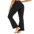 thumbnail image 3 of Womens Bootcut Yoga Pants with Pockets High Waist Workout Sports Gym Trousers, 3 of 6