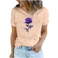 thumbnail image 2 of Meichang T-Shirts de la Saint-Valentin pour Femmes, T-Shirts Doux à Imprimé Valentines Day, Hauts Mignons, T-Shirts de Fête, Manches Courtes, Col Rond, T-Shirts, Mode 2025, 2 of 5