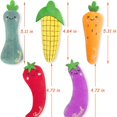 thumbnail image 3 of Christmas - themed Soft Plush Vegetable - Shaped Interactive Cat Toys, 3 of 6