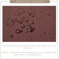 thumbnail image 3 of GFDYREE 7/8/9FT Heavy Duty 600D Polyester Canvas Billiard Pool Table Cover(7 Colors Available) (Coffee Brown, 9-Foot), 3 of 5