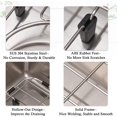 thumbnail image 2 of APPASO 11-58" Kitchen Kitchen Sink Sink Grid 2 Pcs 13" X Rack for for Bottom of Stainless Steel Protectors Single or Double Bowl, 2 of 9