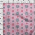 thumbnail image 2 of oneOone Cotton Cambric Fabric Spiral & Floral Block Print Fabric BTY 56 Inch Wide, 2 of 4