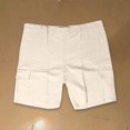 thumbnail image 5 of EOYWHK Cotton Linen Shorts for Men Straight Leg Shorts Soft Comfy Solid Color Sleepwear Bottom, 5 of 5