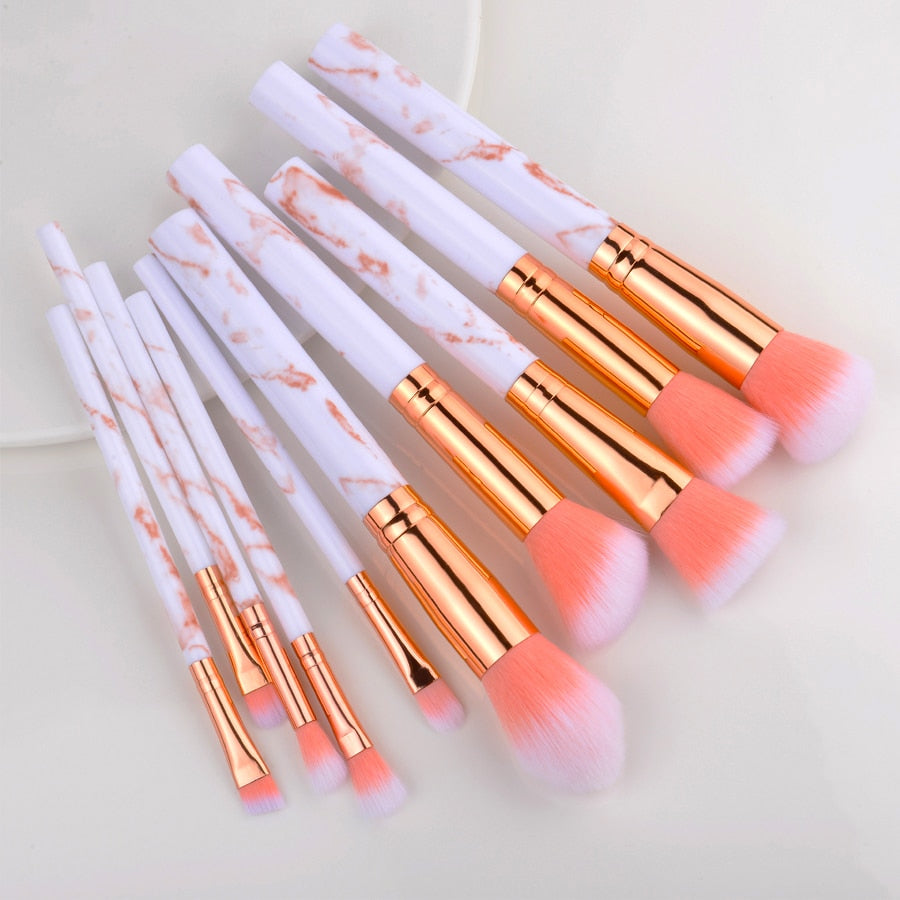 FLD 5/15Pcs Makeup Brushes Tool Set Cosmetic Powder Eye Shadow Foundation Blush Blending Beauty Make Up Brush