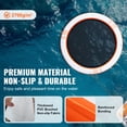thumbnail image 3 of KFFKFF Blow-Up Floating Station,ø8FT Inflatable Water Platform with ø5FT Trampoline Mesh Pool, Anti-Slip Floating Water Mat, Comes with Handy Carry Bag&Removable Staircase,Poolside or Beach Leisure, 3 of 9