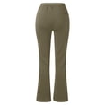 thumbnail image 5 of LSLJS Pantalon Évasé Ajusté pour Femme, Mode Décontractée, Tempérament, Couleur Unie, Tricoté, Micro-Tiré, 5 of 5