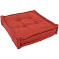 thumbnail image 1 of Blazing Needles 20-SQ-MS-CR Coussin de Sol Carré 20 Pouces avec Boutons - Rouge Cardinal, 1 of 2