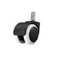 thumbnail image 1 of 5Pcs 2"" Chair Caster Wheel Swivel Rubber Wheel Office Home Wooden Floor Protection, 1 of 7