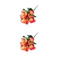 thumbnail image 4 of Decodeary Realistic Appearance Flower Decoration For Low Maintenance Garden Easy To Clean Cloth Decorations Fake Plants Flowers JH1242 Orange 2Set, 4 of 6