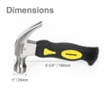 thumbnail image 4 of WorkPro 8Oz Mini Claw Hammer ,Stubby Fiberglass Handle, 4 of 5