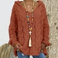 thumbnail image 1 of RKSTN Sweaters for Women Fashion Loose Large Size Color Hood Long Sleeves Sweater Tops Fall Sweaters, 1 of 7