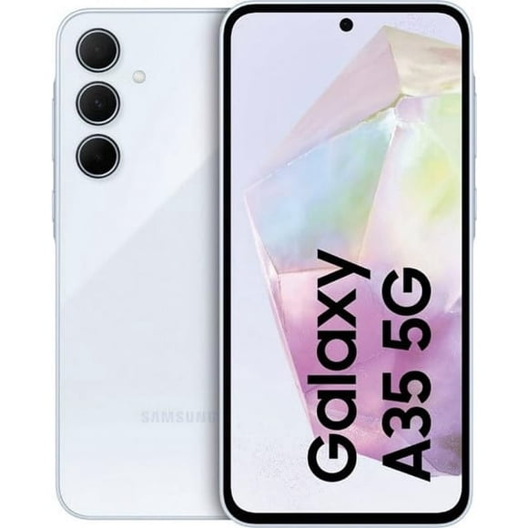 Samsung Galaxy A35 5G (2024) - Téléphone Intelligent Déverrouillé 128 Go - Awsome Ice Blue - Neuf
