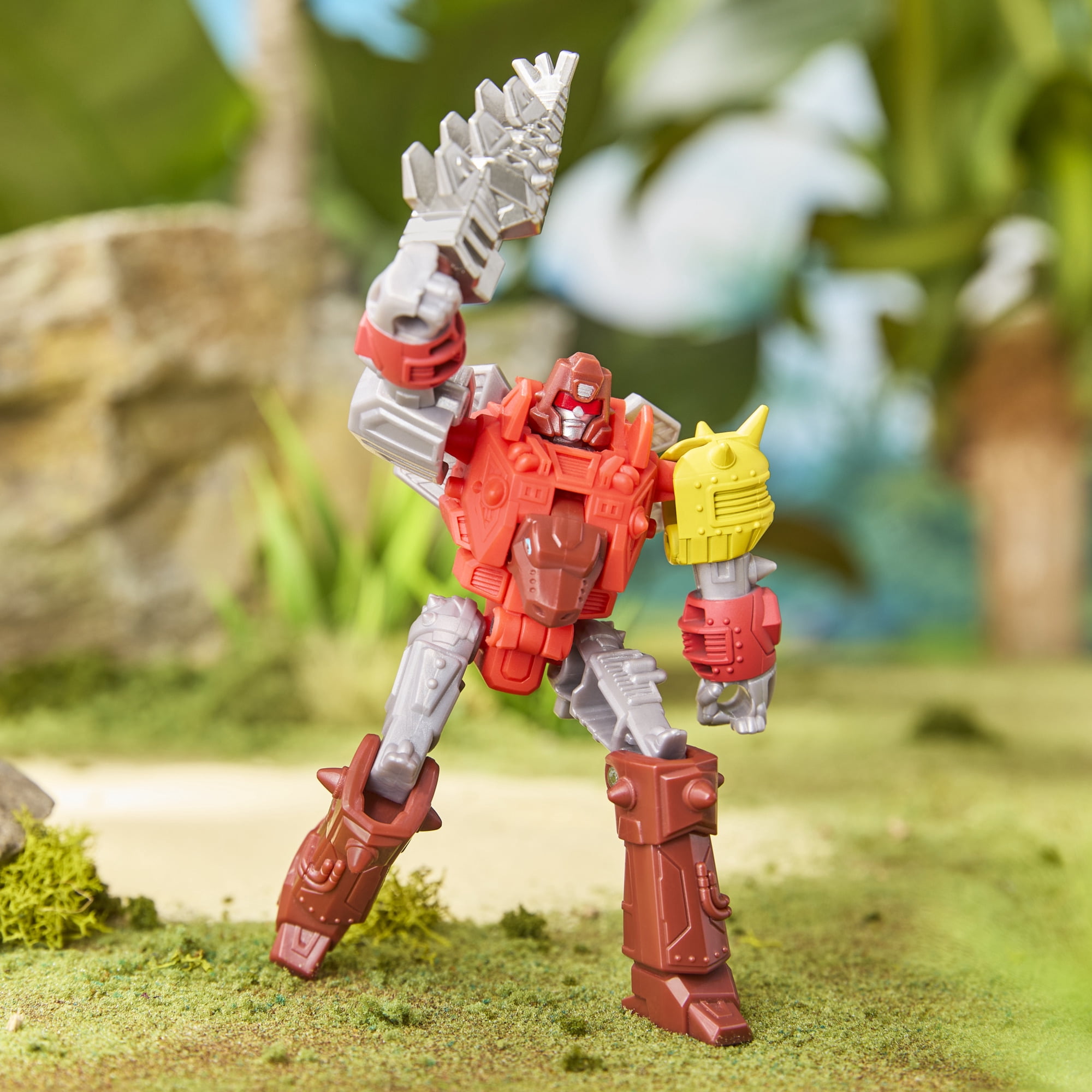 Transformers CYBERWORLD Cyber Changers Dinobot Snarl Action Figure