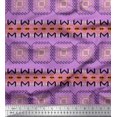 thumbnail image 1 of Soimoi Cotton Cambric Fabric Geometric African Printed Fabric 1 Yard 56 Inch Wide, 1 of 3
