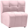 thumbnail image 3 of Meridian Furniture Limitless Fauteuil Modulaire en Velours Rose, 3 of 7