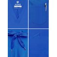 thumbnail image 4 of Adar Addition Go-Everyday Scrub Set for Men - Stylish Scrub Top & Cargo Scrub Pants - A9800 - Royal Blue - M, 4 of 7