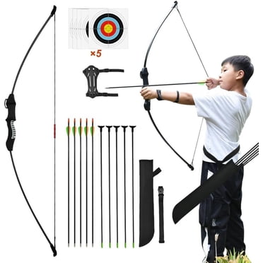 Piaoyu Bow and Arrow for Teens Beginner Archery Set for Youth Bow and Arrow Shooting Practice Compound Bow,Backyard and Outdoor Archery Training Middle School Boy Gifts