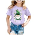 thumbnail image 4 of WEAIXIMIUNG T-Shirt Imprimé à Manches Courtes pour Enfants de la Saint-Patrick, Chemise Décontractée 150, 4 of 4