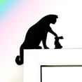 thumbnail image 1 of Home Decor Easter Bunny Cat Wooden Door Corner Door Frame Decoration Wall Stickers Holiday Decoration Easter Door Frame Decoration Easter Door Frame Decoration Rabbit Cat Door Corner Decorati, 1 of 4