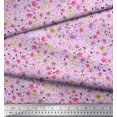 thumbnail image 3 of Soimoi Crepe Silk Fabric Leaves,Butterfly & Flower Print Sewing Fabric Yard 42 Inch Wide, 3 of 3