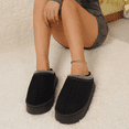 thumbnail image 2 of Women Platform Home Slippers Chunky Soft Sole Slip-On Winter Boots, 2 of 5